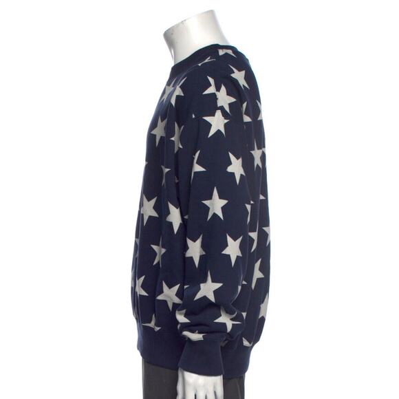 Nike Lab Collection Fleece Sweatshirt Men Sz Medium Blue USA Stars Crew Pullover - Picture 2 of 7